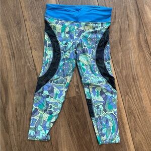 Maaji Blue and Green Patterned Leggings